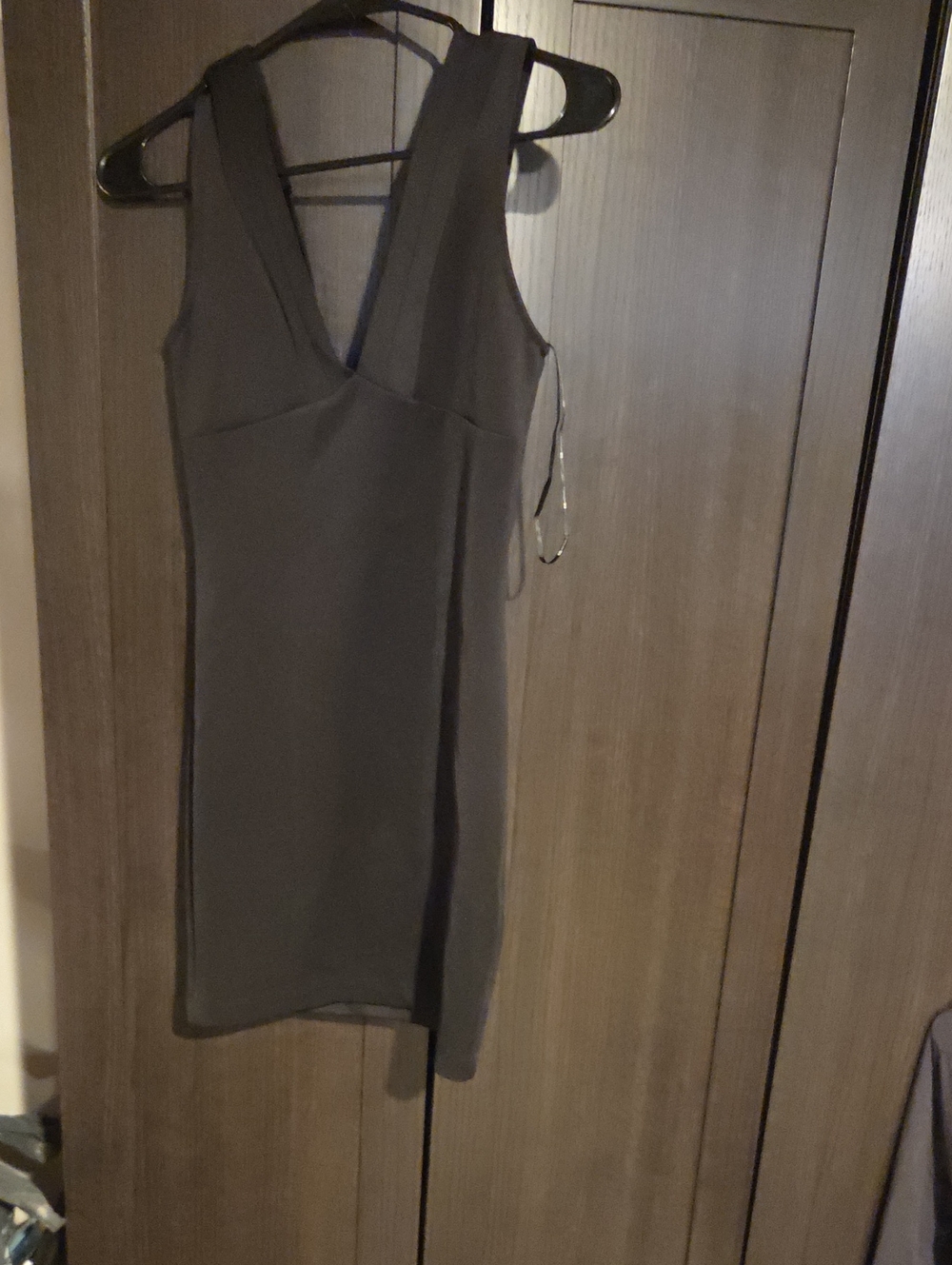 Forever 21 Black V-Neck Mini Dress
